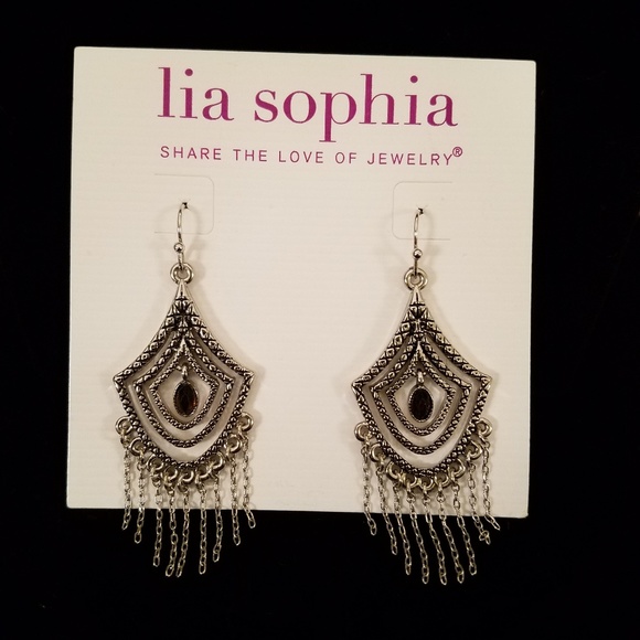 Lia Sophia Jewelry - LIA SOPHIA - "GAZELLE" earrings, garnet colored